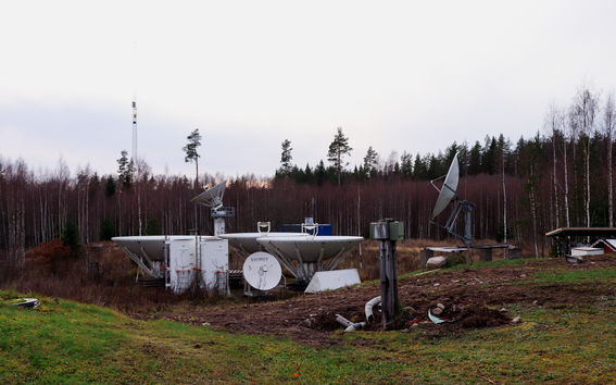 Aalto University / Radio telescopes at Metsähovi / photo: Linda Koskinen