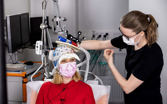 Prototype for new method of delivering transcranial magnetic stimulation