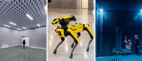 Acoustics lab, robot dog Spot and Electronics ICT-lab facilities