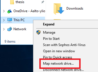 Windows network drive 9