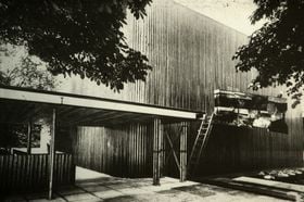 Alvar Aallon suunnittelema paviljonki Pariisin maailmannäyttelyyn 1936-1937.