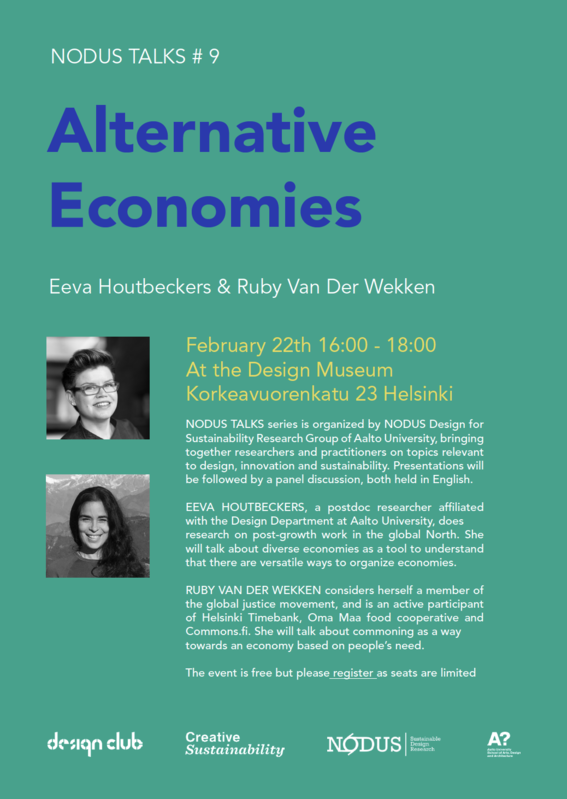 alternative economies event poster