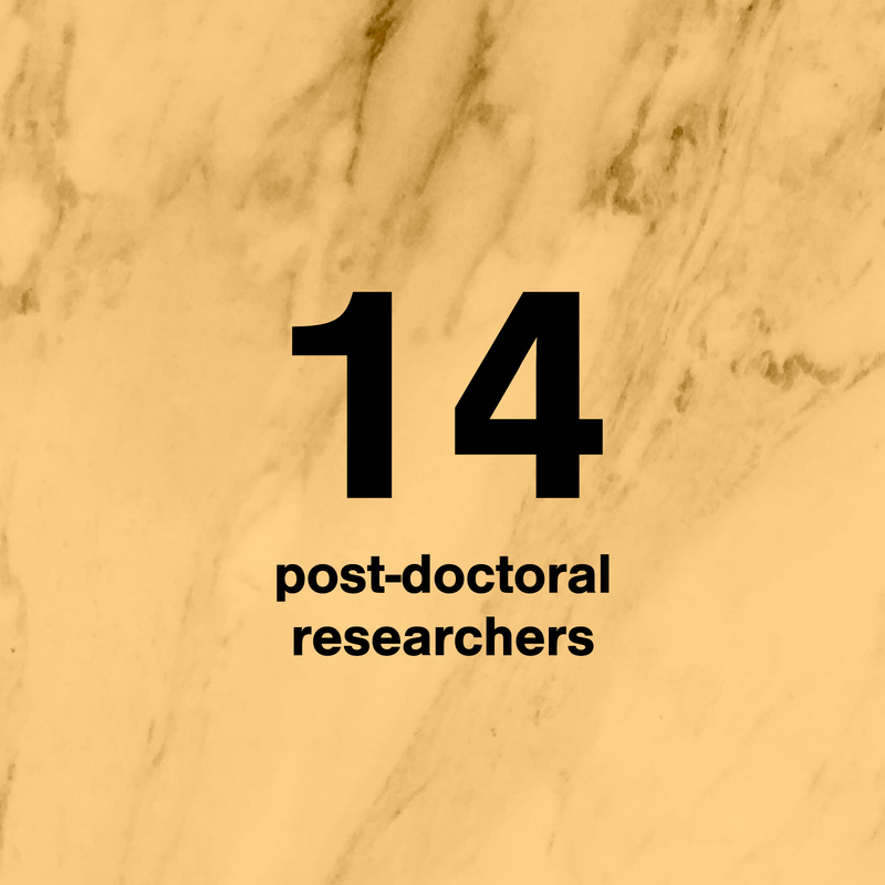 number of post-doctoral students in design