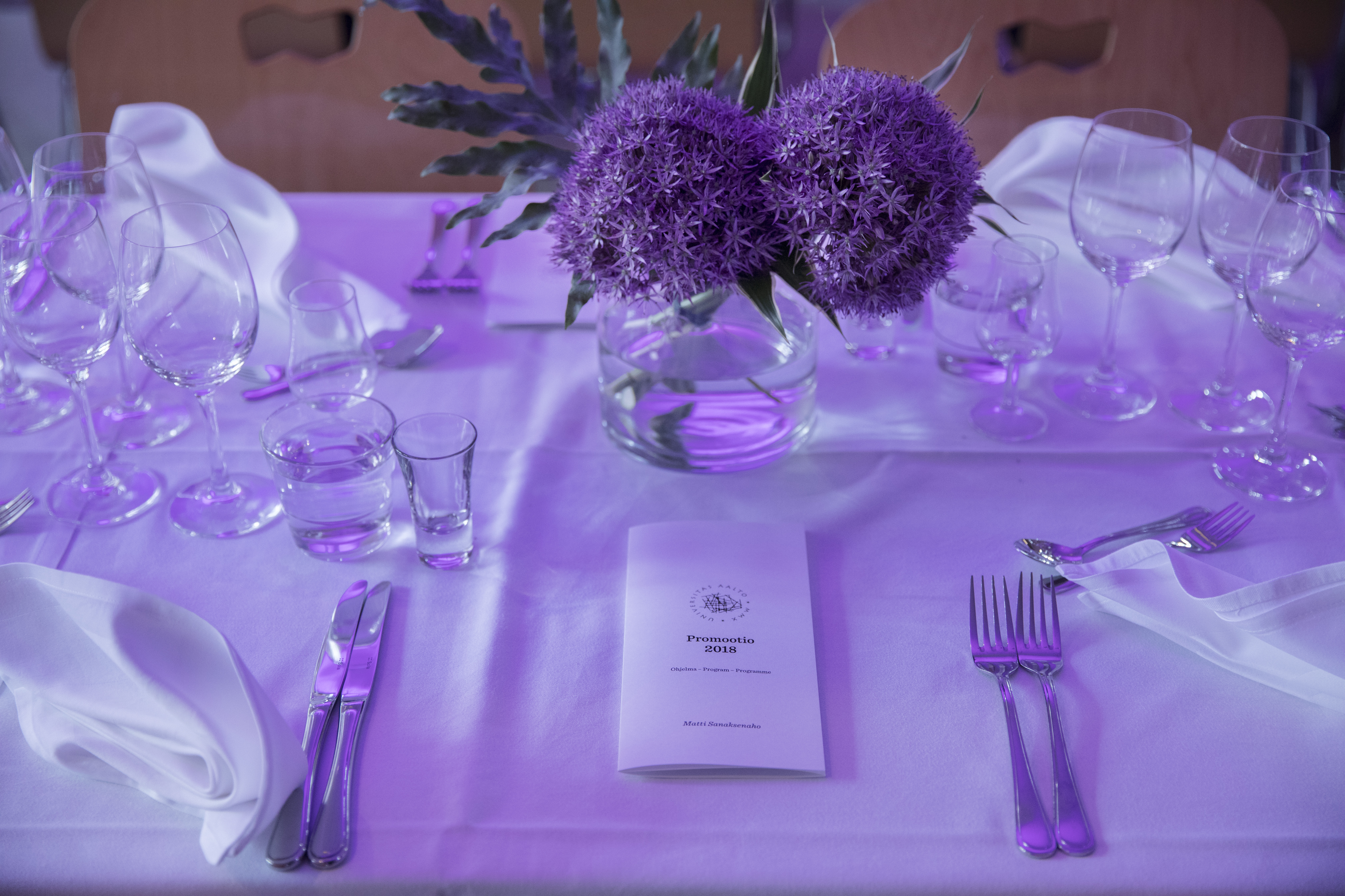 Dinner table setting