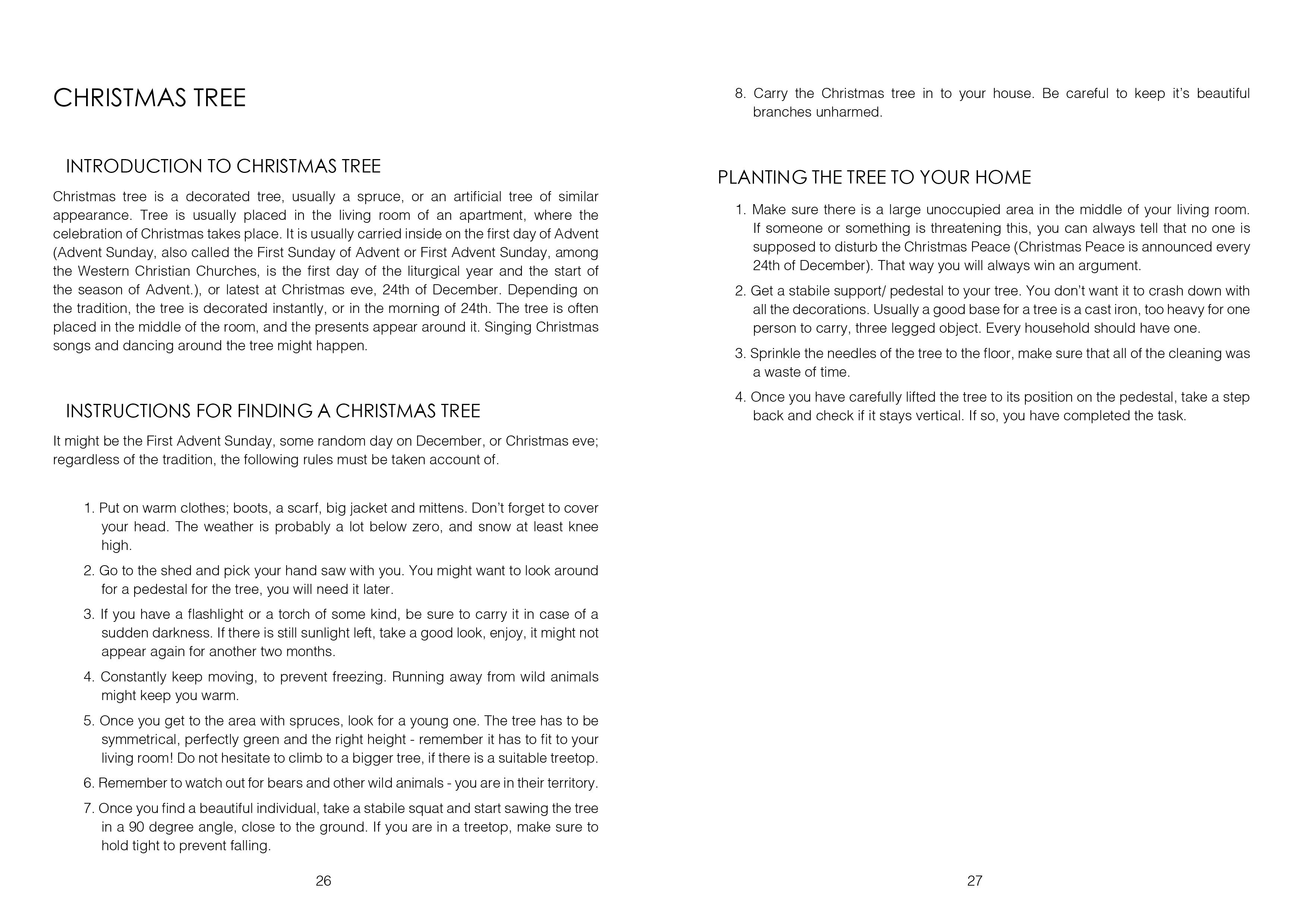 Christmas decoration instruction