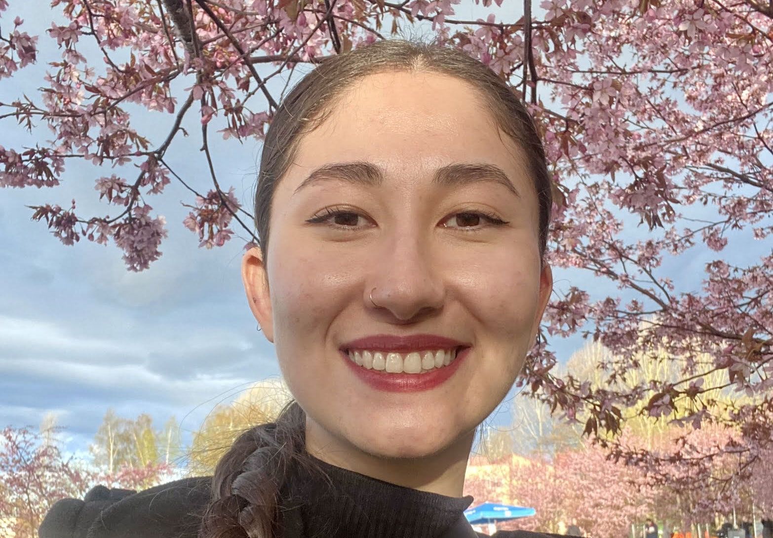 A selfie of Dinara