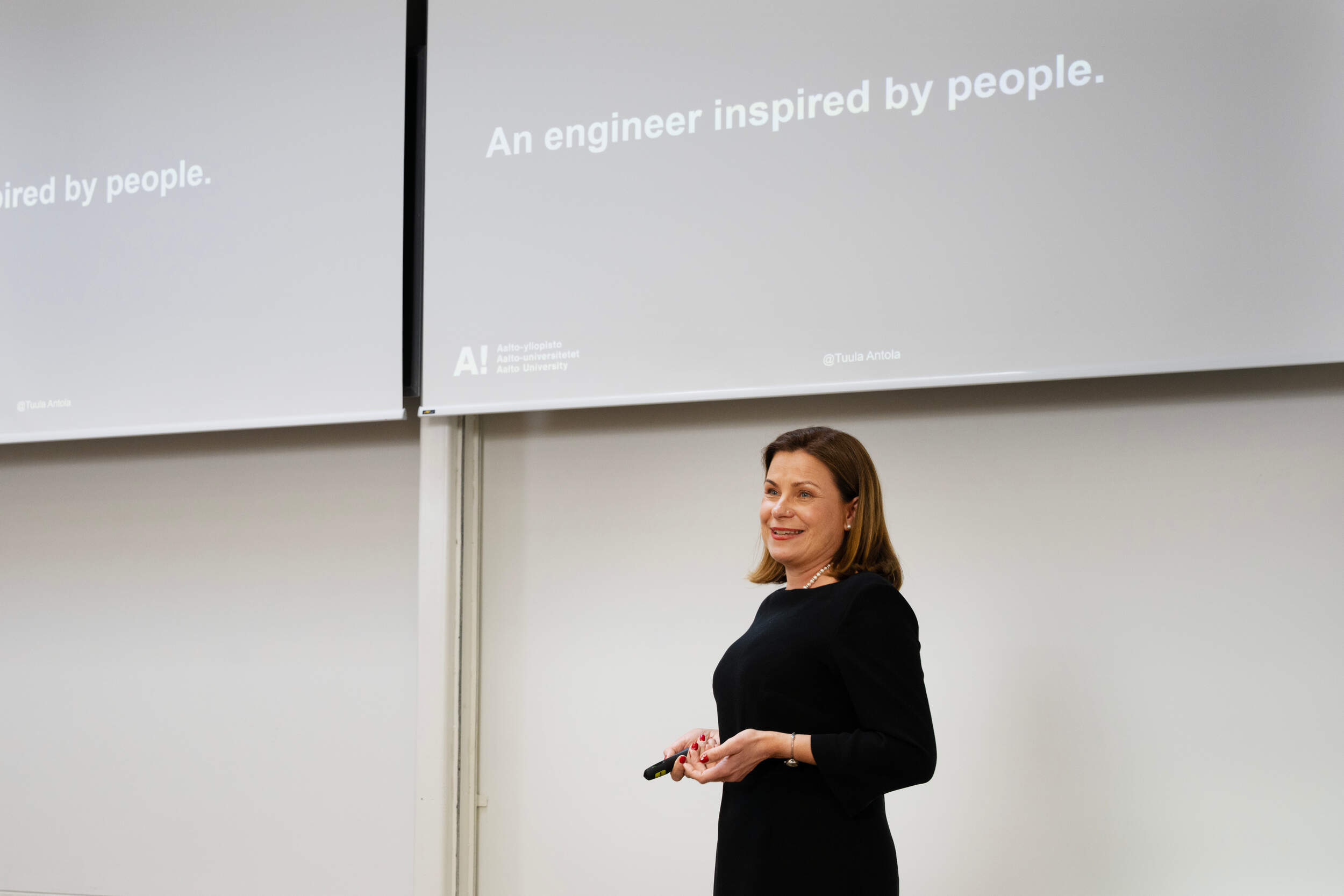 Honorary doctor Tuula Antola at the Honorary Doctors' Talks