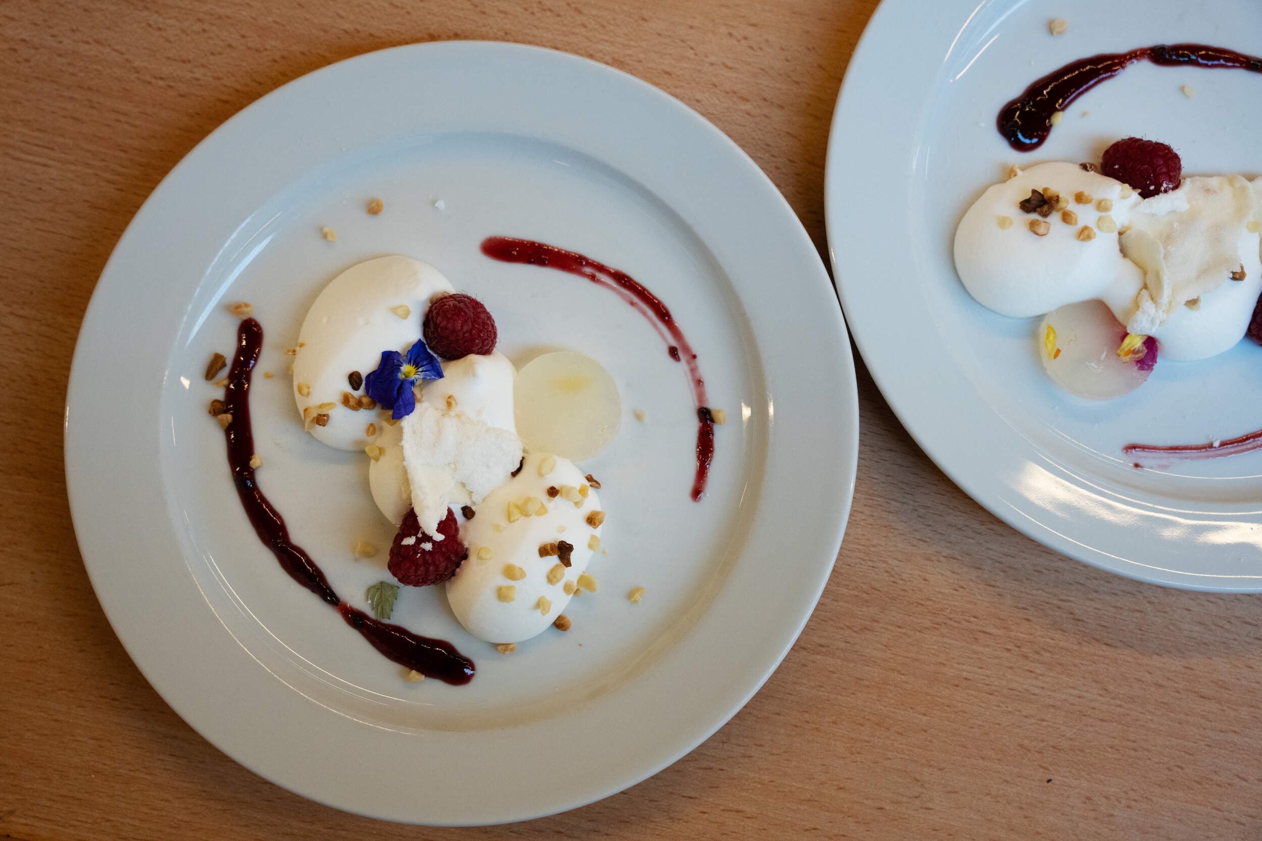 Dessert, pavlova with berries