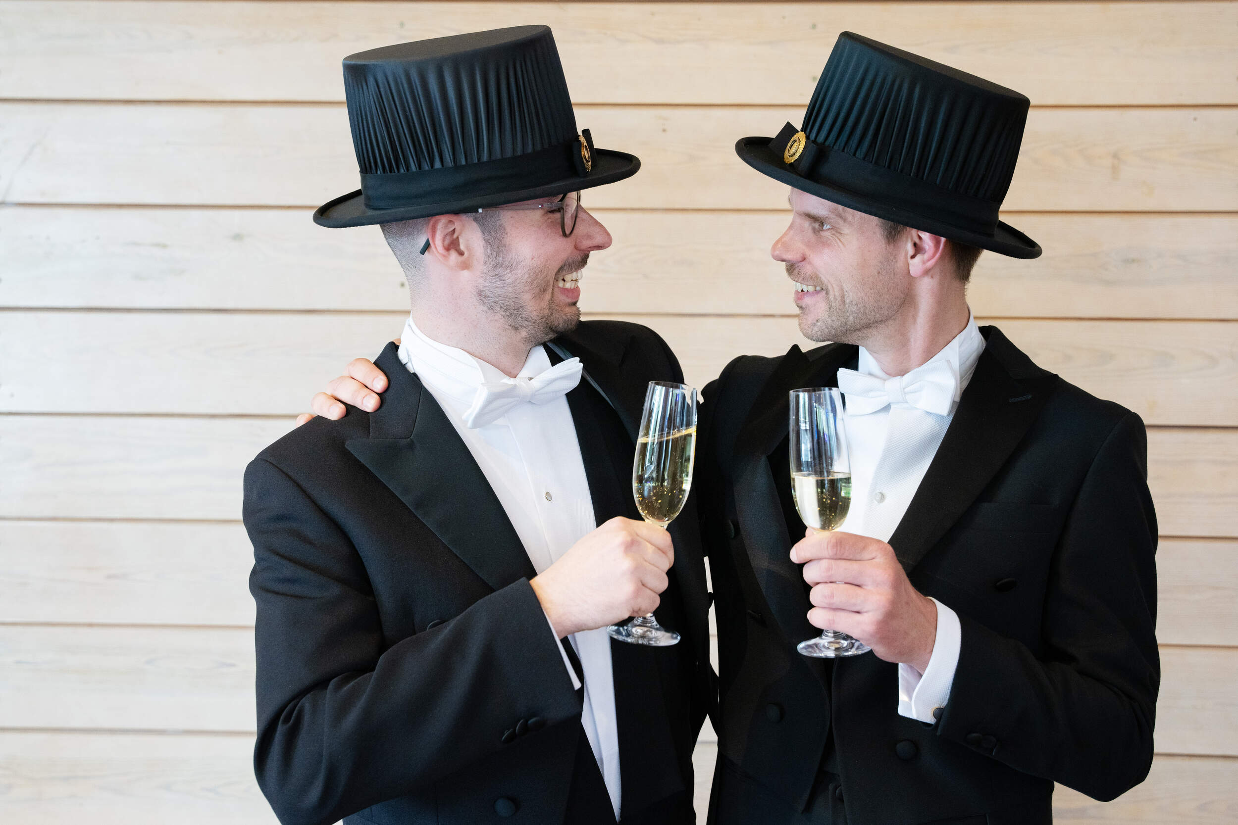 Two newly conferred doctors