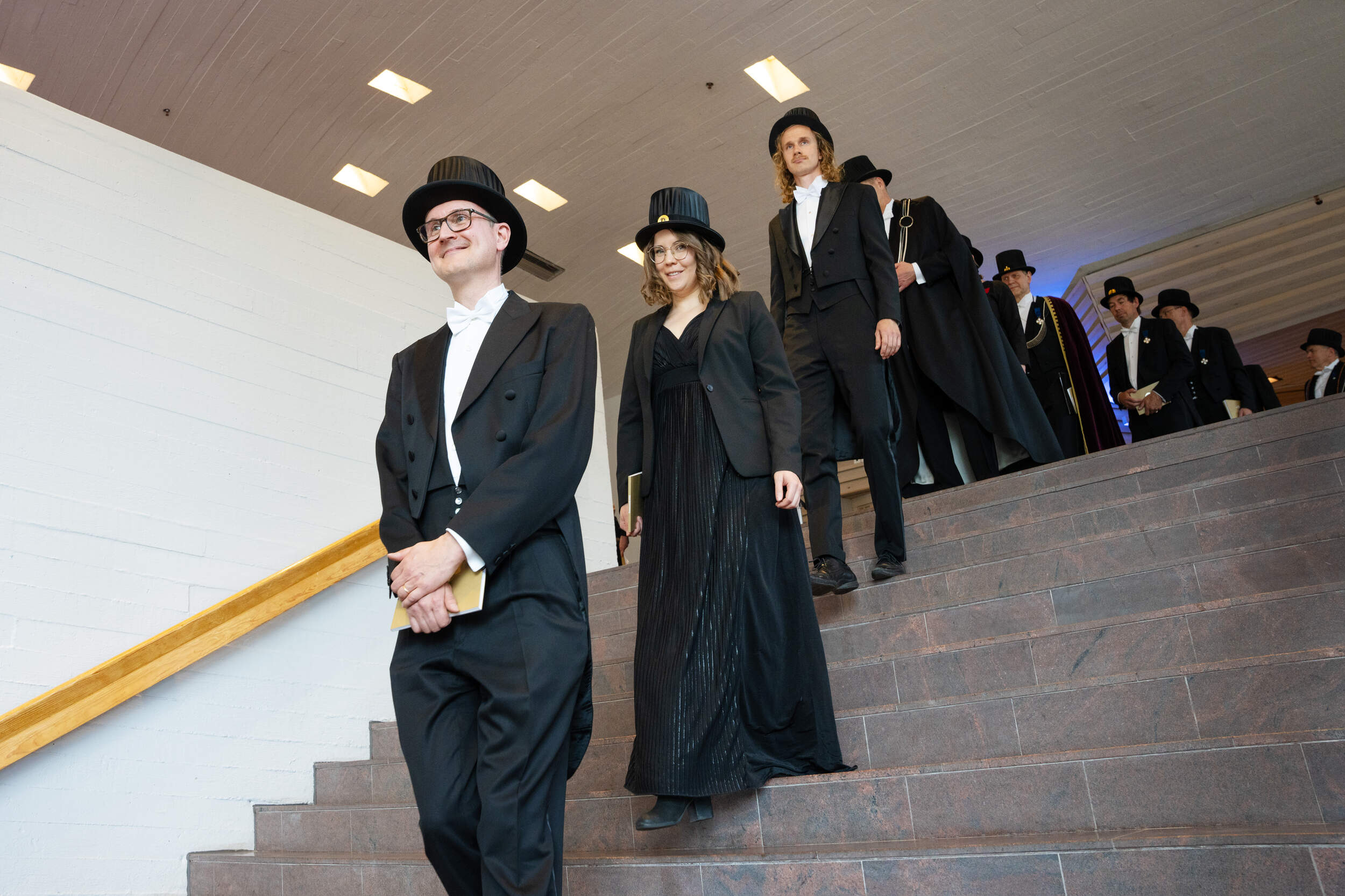 Procession exiting Kaleva hall