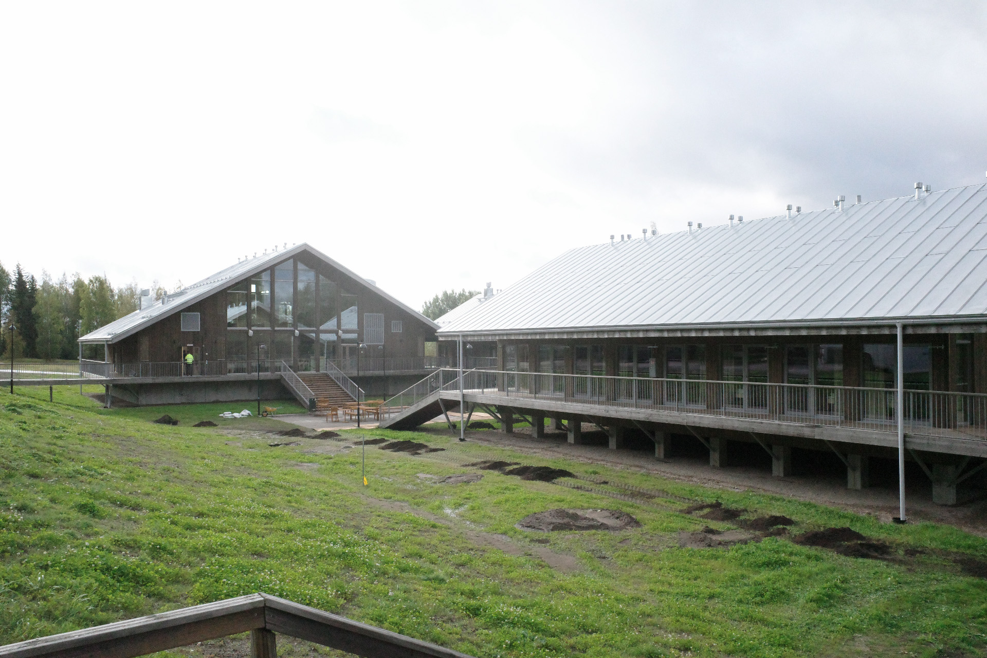The building of Hyytiala station