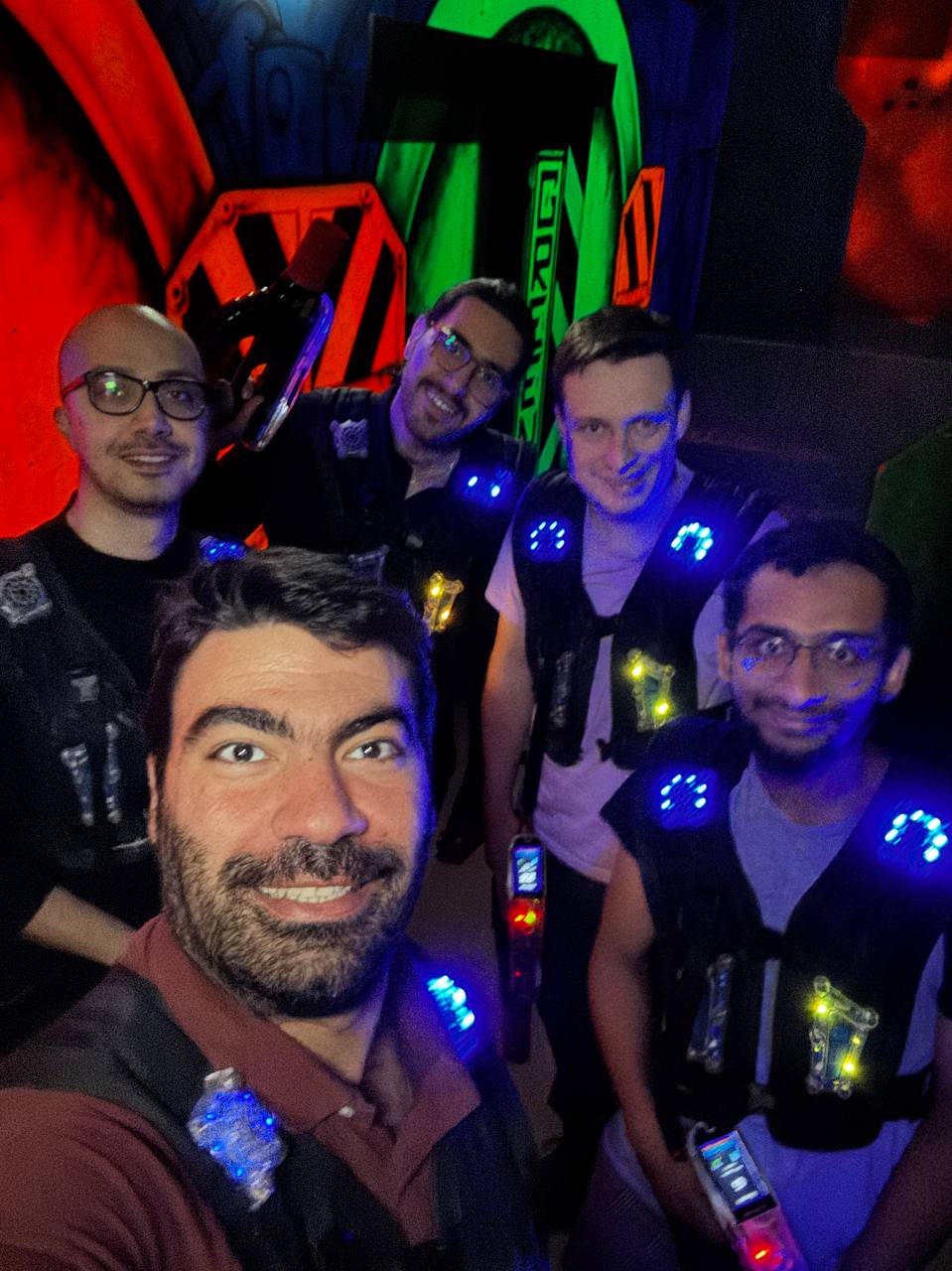 Playing laser tag