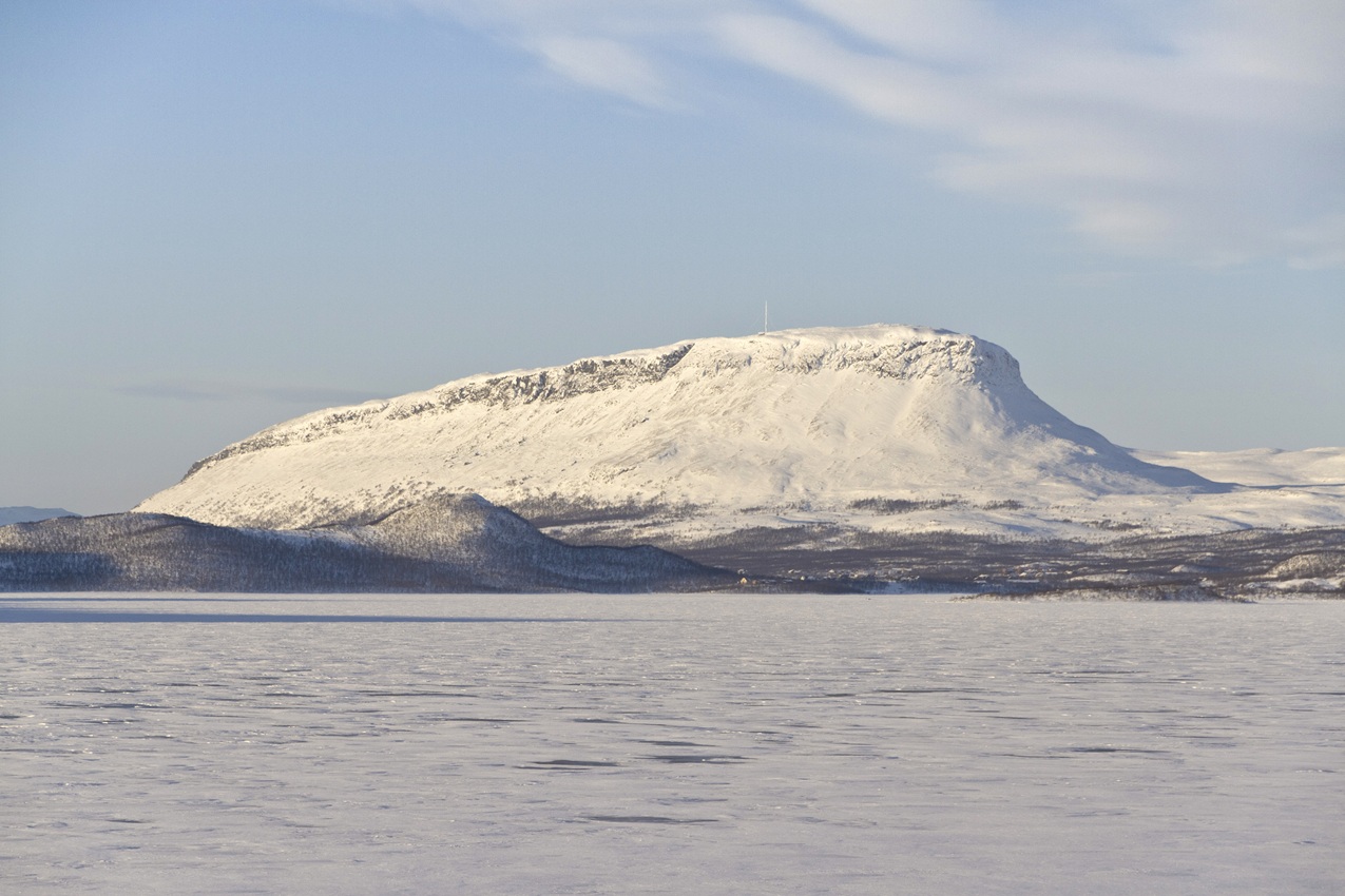 Saana mountain during winter