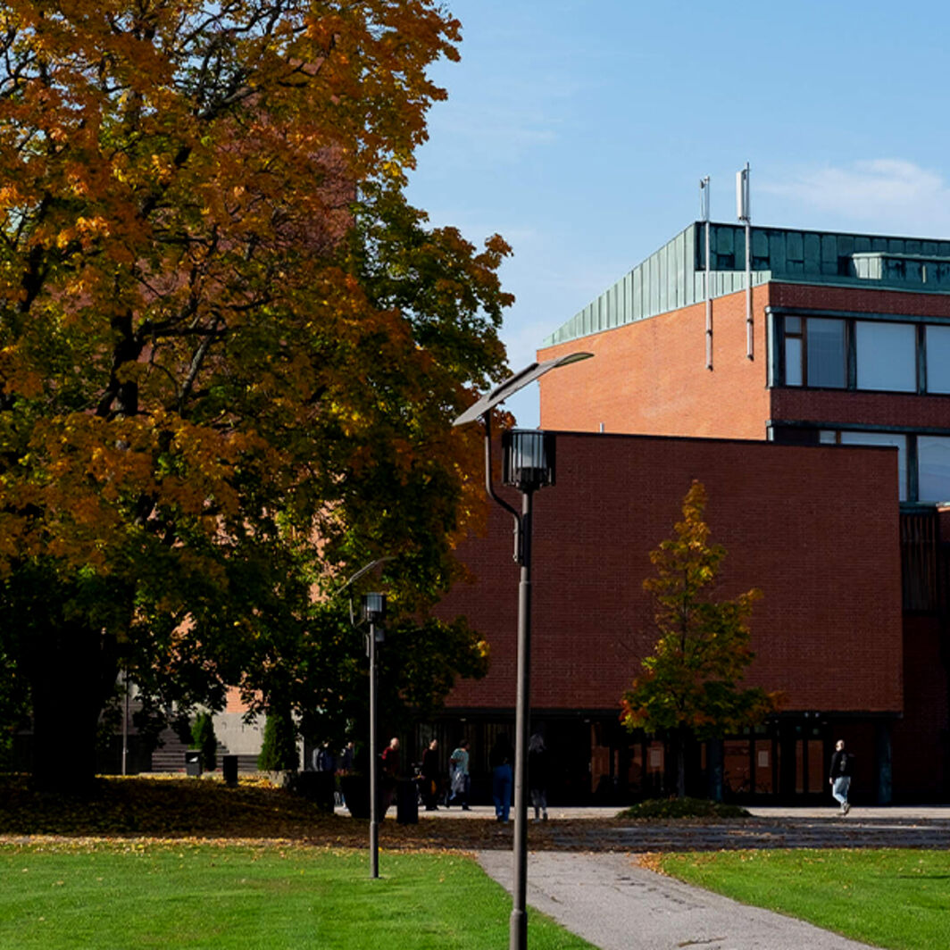 Aalto University campus in the autumn