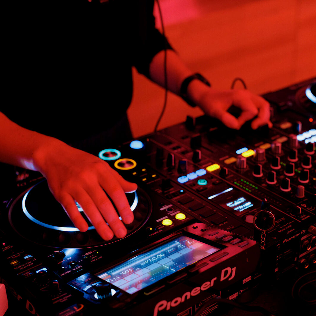 Photo of a dj set