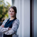 Master's student Emmi Krantz standing outside / Aalto University School of Science, Department of Computer Science