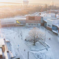 A Bloc ja Korkeakouluaukio talvella