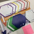 INUSE Transition arena toolkit; hexagonal paper cards in different colours