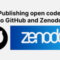 Publishing open code to GitHub and Zenodo