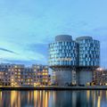 A photo of the Portland Towers In Nordhavn District In Copenhagen. Photographed by Oliver Förstner. 