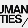 Black text 'HUMAN CITIES' with a diagonal black line on a white background.