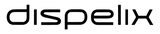 Musta pieni kirjaiminen logo, jossa lukee “dispelix” valkoisella taustalla