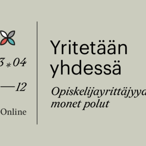 Yritetään yhdessä -verkkoseminaari järjestetään 23.4. klo 10-12
