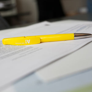 Yellow Aalto pen