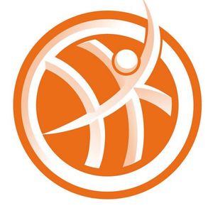 Mobile pedagogy logo. A person on orange backround.