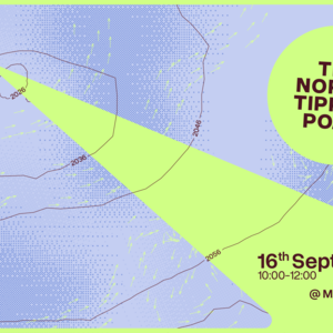 The Nordic Tipping Point visual showing the date and time