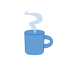 Kaffekopp med ånga