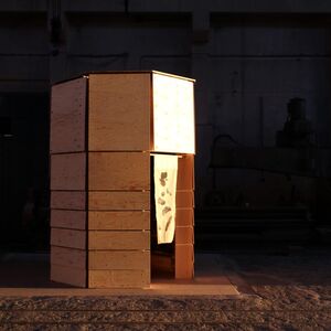 Darkness Library by Postdoctoral Researcher Gloria Lauterbach at Levyhalli, Suomenlinna