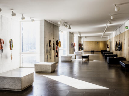 Aalto betaspace, an exhibition venue for students at the School of Arts, Design and Architecture / photo by Julia Weckman.