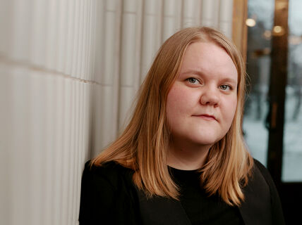 Design historian Kaisu Savola, photo by Sanna Lehto