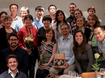 Orlando Rojas and the Biobased Colloids and Materials research group celebrate his 2018 Anselme Payen award for contributions to celluose research.