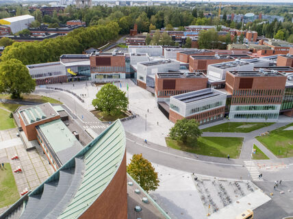 Aerial photo of Väre in Otaniemi
