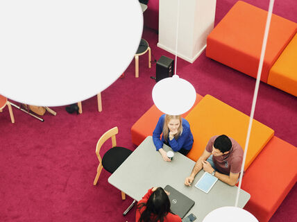 Students at Aalto University Learning Centre