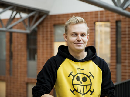 Aalto University acoustics and audio technology student Lauros Pajunen 