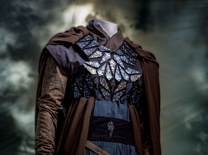 Colourful costume made with sustainable, natural materials by Urs Dierker