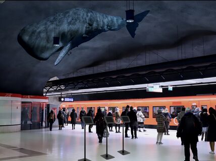 Project Underground: Whales Illustration: Sylvía Lind Birkiland (Icelandic University of Arts, Reykjavik), Ada Rotomskyte (VDA Vilnius Academy of Arts, Lithuania) and Gintare Ruksenaite (School of Arts, Design and Architecture)