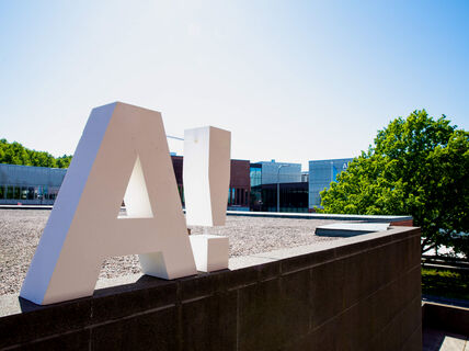 A-logo at Otaniemi. Photo: Mikko Raskinen / Aalto University