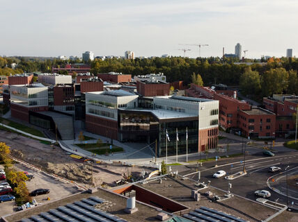 School of Business from a distance in September 2020