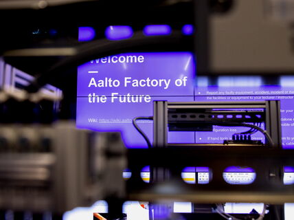 Aalto Factory of the Future videowall