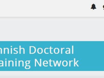 The text "Finnish Doctoral Training Network" on a website