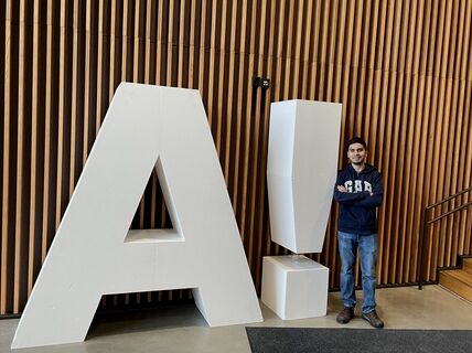 Aaron H. Rios Villanueva at Aalto campus.