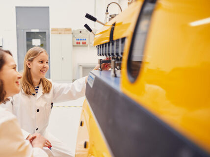 Students at laboratory