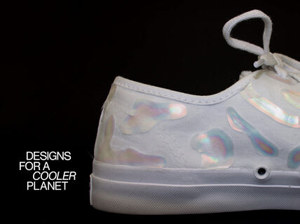 Shimmering Wood sneaker designed by by Noora Yau & Konrad Klockars. Photo: Kalle Kataila