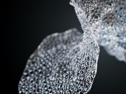 close-up of a digitally created crystal chip