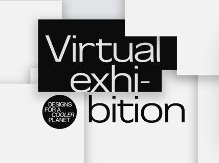 Designs for a Cooler Planet 2022 virtual exhibition cover.