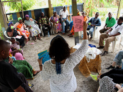 Workshop with locals